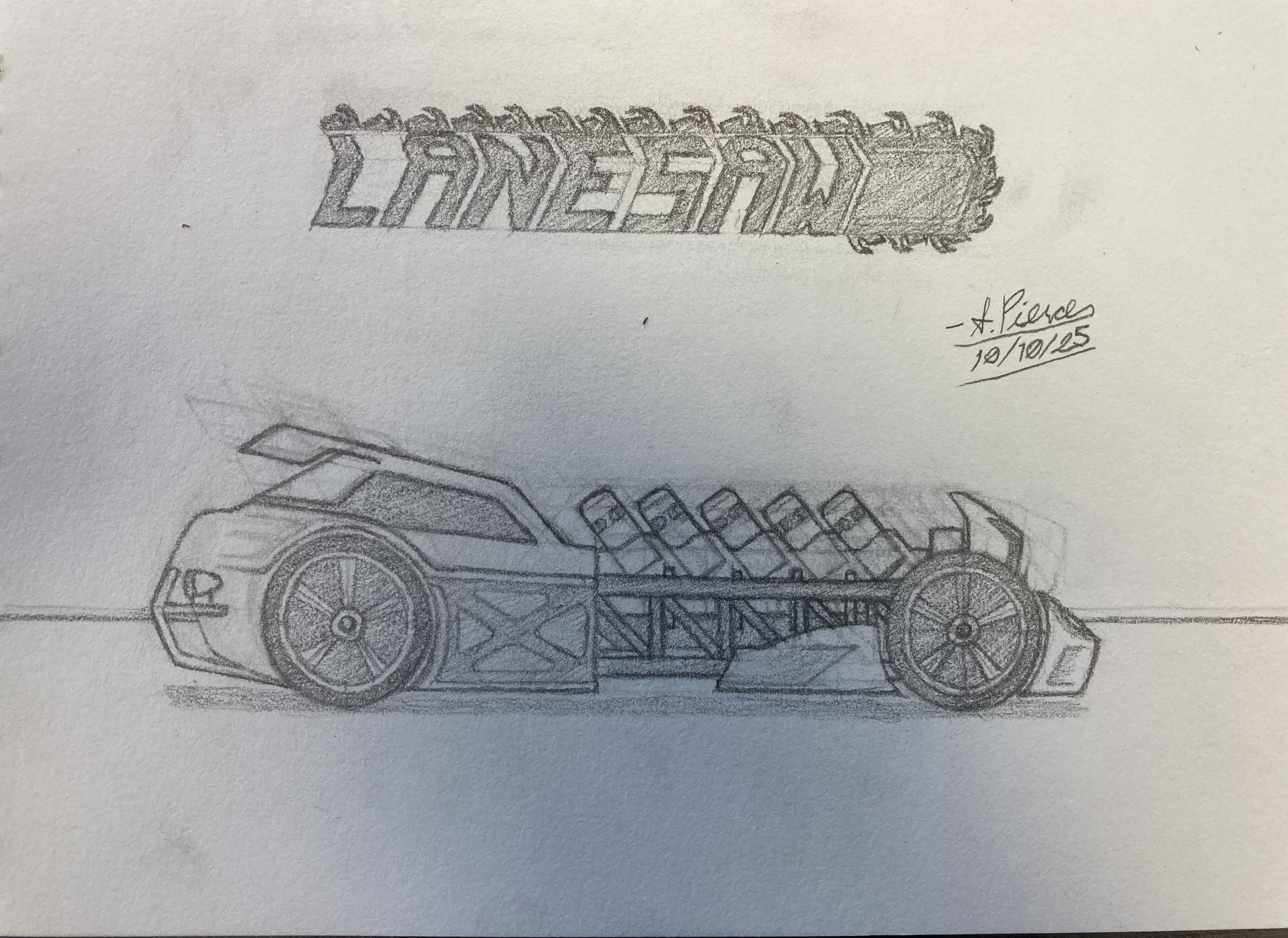 Lanesaw Car Sketch